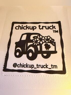 Chickup Truck™ Eyeglass/Cell Phone Screen Cleaning Cloth-Black & White-NWT 🖤🛻🐥🖤